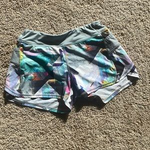 Athleta girls size 12 Multi colored shorts